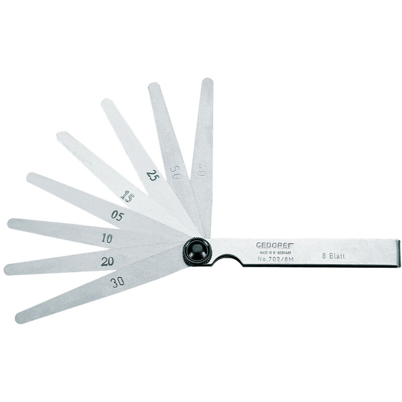 Gedore - 702 13 m feeler gauge fans, 0.05-1.00 mm 6547790