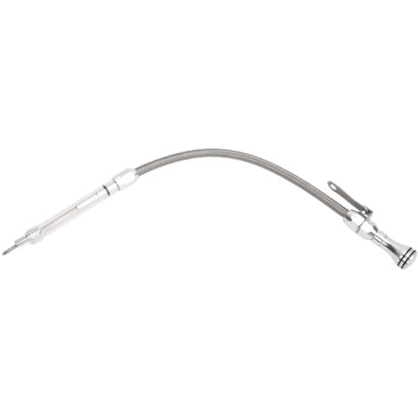 Jauge d'huile moteur Flexible, outil de niveau de fluide en acier inoxydable pour LSX LS1 LS2 LS6 4,8l 5,7l 6,0l 6,2l argent