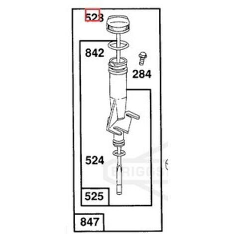 Jauge d'huile originale BRIGGS & STRATTON pour moteur de tondeuse à gazon 491794
