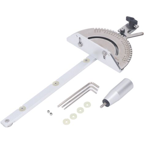 Jauge d'onglet de scie de Table, Angle réglable, échelle claire, alliage d'aluminium de haute précision pour le travail du bois