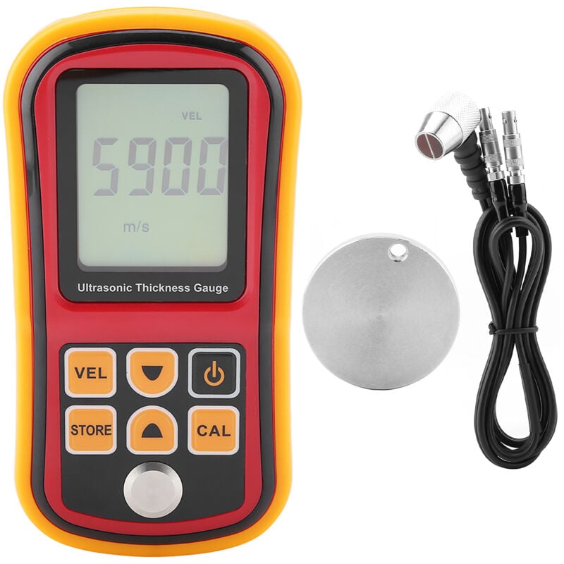 YB - Jeffergarden Jauge d'épaisseur numérique à ultrasons GM100 Moniteur de test de largeur d'acier de 1,2 à 225 mm