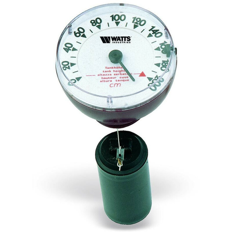 Jauge mécanique horizontale à flotteur Watts meca-m 200 h 2m maxi D95mm