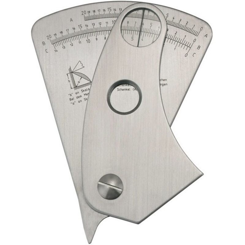 Jauge pour cordon de soudure en acier inoxydable, Précision : 0,1 mm