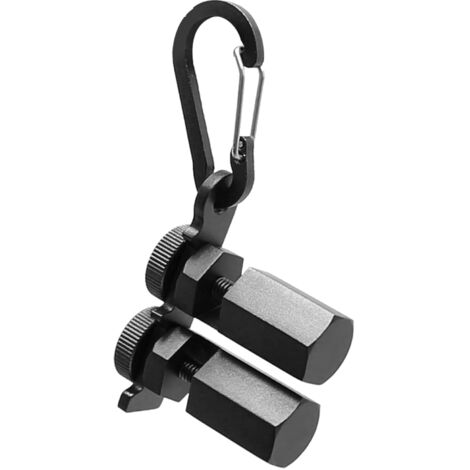 Jauges d'escalier multifonctions avec mousqueton pour outils de menuiserie, boutons de jauge pour scie circulaire (noir)
