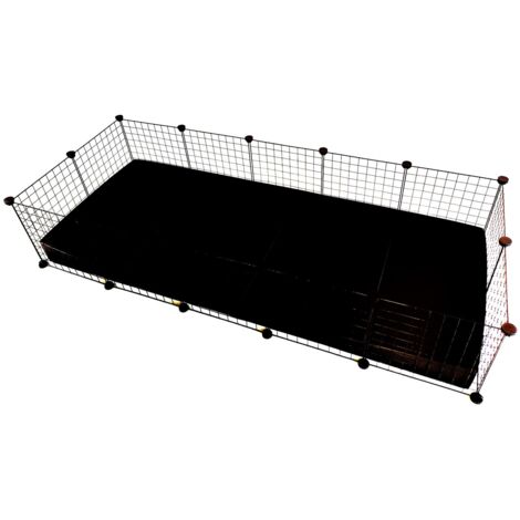 Jaula C&C Modular 5x2 jaula negra 180x75x37 cm