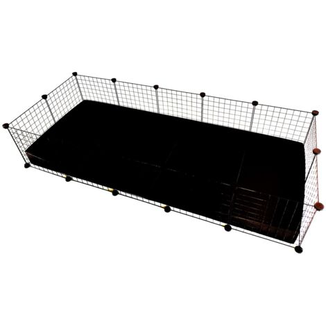 Jaula C&C Modular 5x2 jaula negra 180x75x37 cm