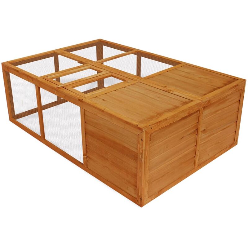 

Jaula de animales plegable de madera - Marrón