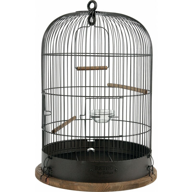 

Zolux - JAULA DE LISTADO RETRO. ø 38 cm x altura 55 cm. para las aves.