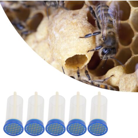 [Jaula de marcaje para abejas] + Jaula de marcaje para reinas + [Juego de 5 piezas] Material ABS ligero y seguro, dimensiones 7,1 x 3,7 x 3,7 cm, para jardín y plantas en maceta.