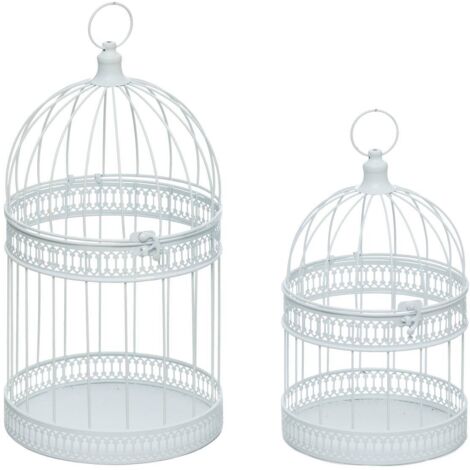 JAULA DE METAL BLANCO X2 - Feeric lights & christmas