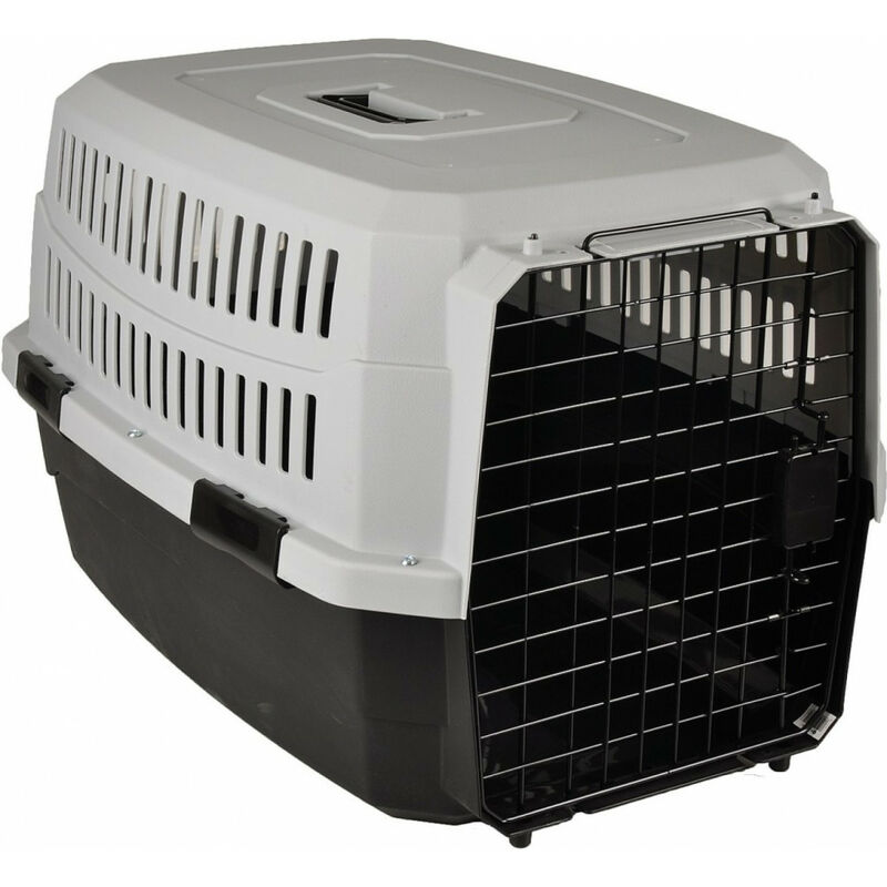 

Caja de transporte CARGO, tamaño S. 39 X 58 X H 33 cm, color negro, para perro.