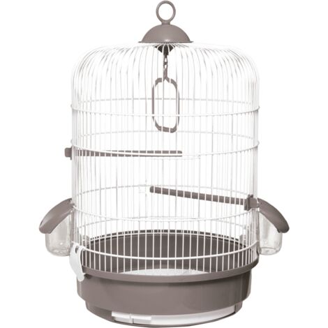 JAULA PAJARO 736 BLANCA/GRIS 32,5X48