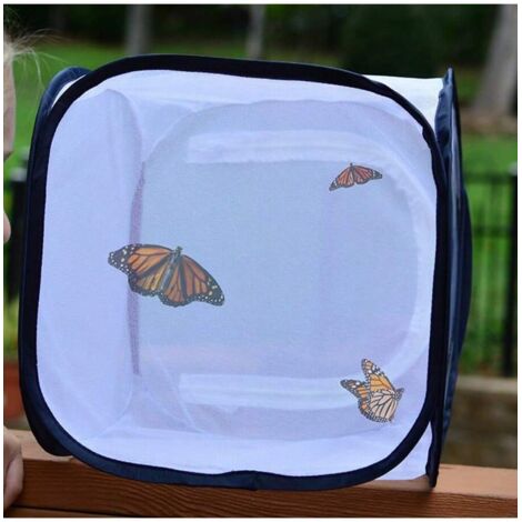 Jaula para mariposas y insectos plegable (30 x 30 x 30 cm)