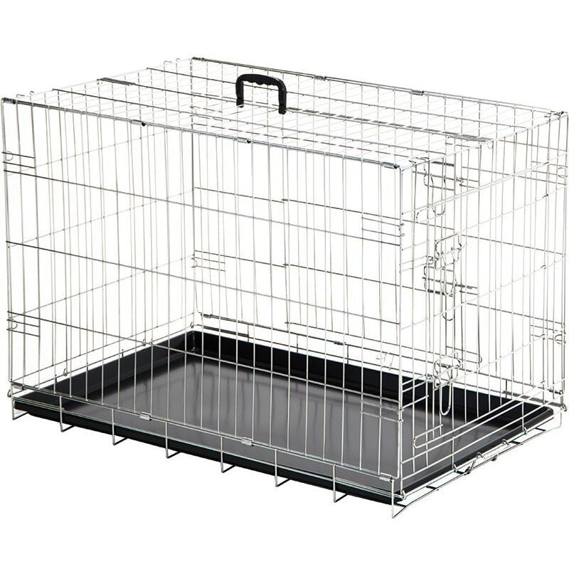 

Jaula perros para transporte y exposición con bandeja - size S