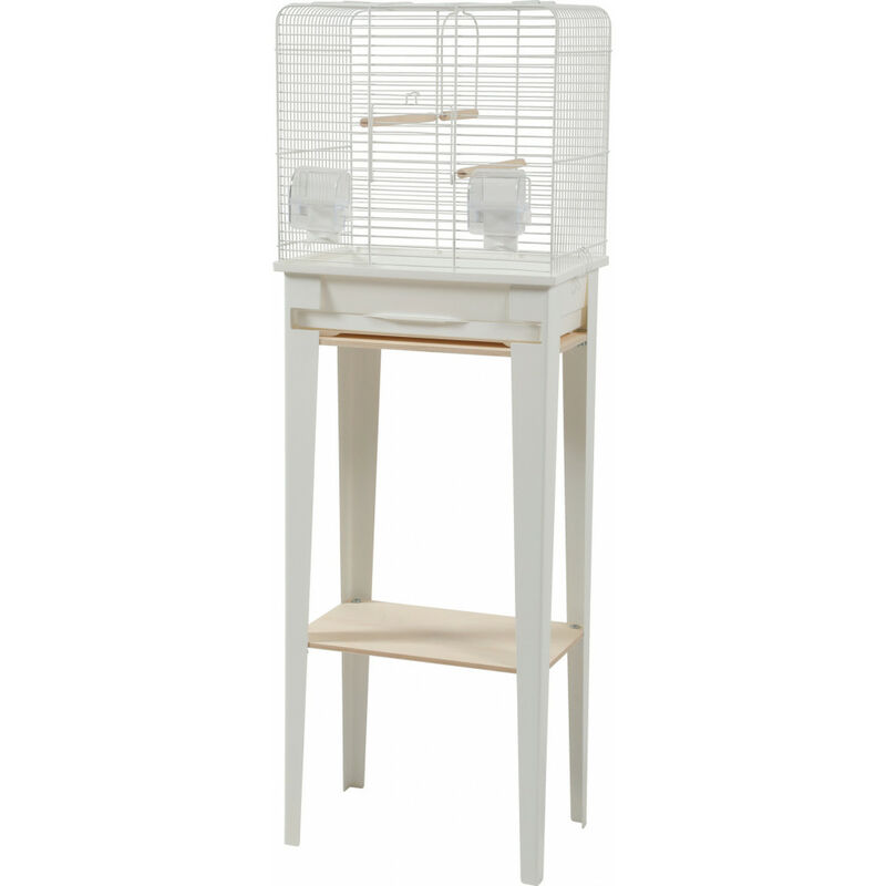 

Zolux - Jaula y muebles CHIC LOFT. tamaño S. 38 x 24,5 x altura 113cm. color blanco.