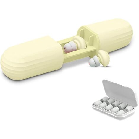jaune Bouchon D'oreille Pour Dormir Anti Bruit Pour Dormir Cache-oreilles En Silicone Insonoriss Rutilisables Protection Auditive Blocage Du Son E