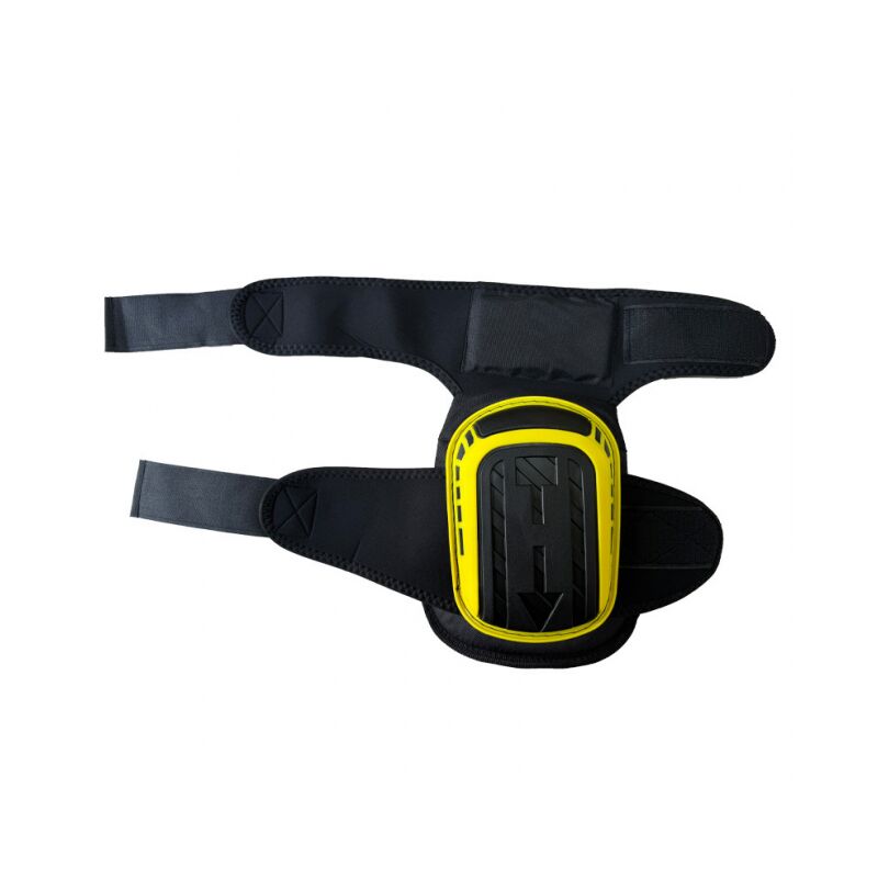 Cyslmuk - jaune + noir Genouillères Professionnelles, Heavy Duty Genouillères Rembourrage en Mousse pour Travailler, Gardning et Construction