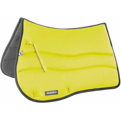 Jaune - Sous-selle anglaise rectangulaire avec extérieur en tissu TTech et intérieur Sympanova