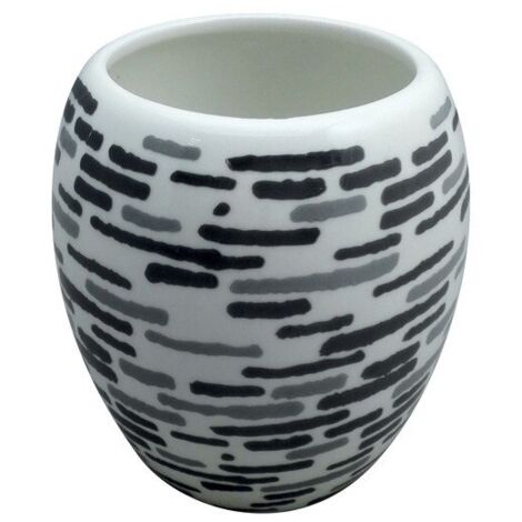 JAVA LOFT Vaso Cerámico Gris Antracita MSV