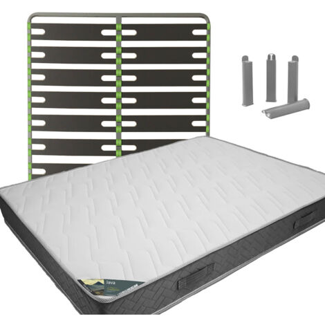JAVA - Pack matelas + AltoSenso 140x190 + Pieds