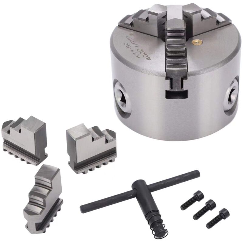 Jaw Tour Chuck,Métal Tour Chuck Centrage automatique 3 Jaw for les meucheuses Machines Machines Machines