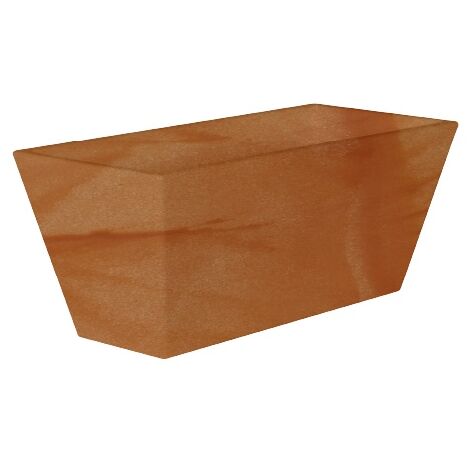 JAZMÍN 80 Jardinière rectangulaire d'intérieur et d'extérieur pour plantes et fleurs très résistantes au temps. Jardinière fabriquée en polyéthylène en Espagne - Terracotta