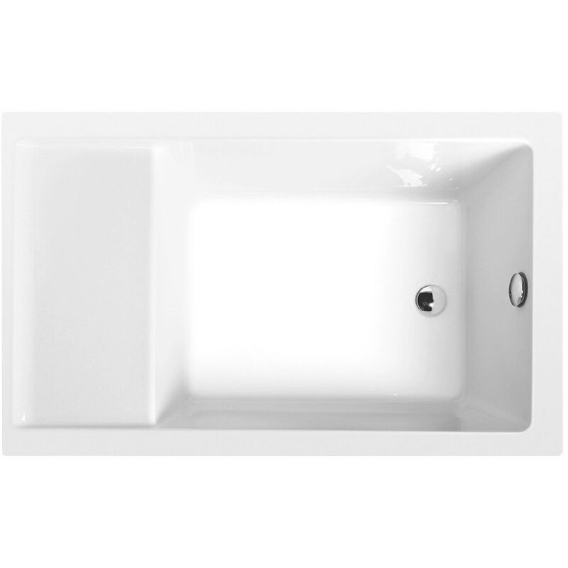 Jazz Bain avec assise 120x75cm, Blanc