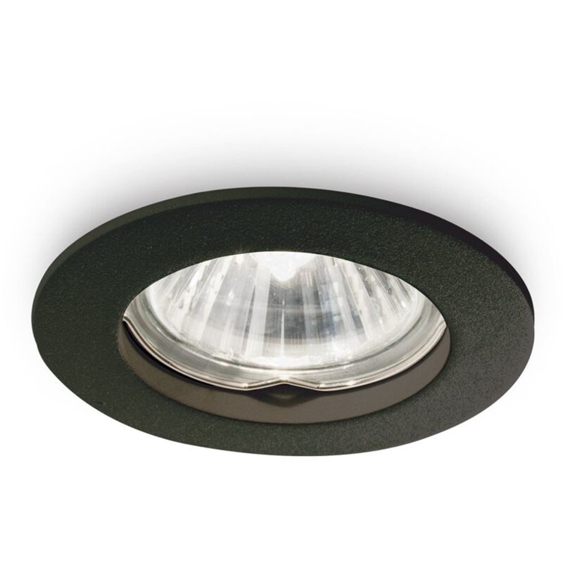 Faretto Incasso Moderno Jazz Metallo Nero 1 Luce Gu10