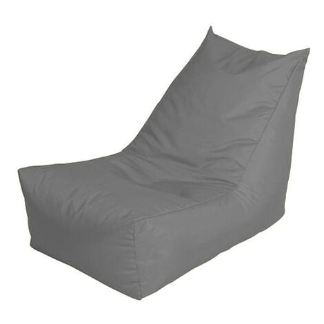 Jazz Player Bean Bag, Water Resistant with Foam Flakes Filling, 50 x 56 x 85 cm, 1-Piece - Grey