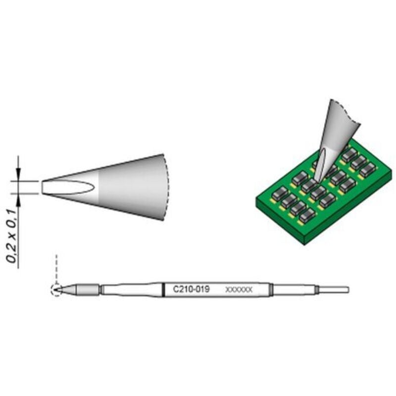 JBC - Cartouche de ciseau 0,6x0,3 C210021