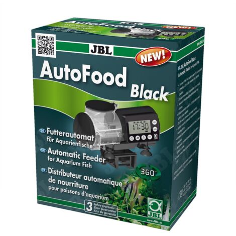 JBL AutoFood BLACK - Schwarzer Futterautomat für Aquarienfische