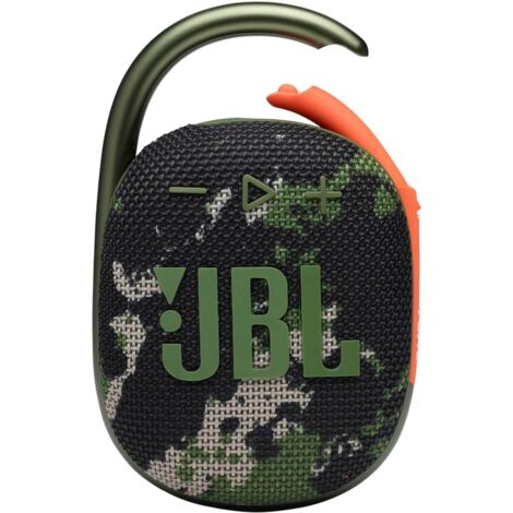 METRONIC JBL CLIP 4 – Portable and lightweight Bluetooth speaker with integrated carabiner – Waterproof and dustproof – 10 hrs battery life – Camouflage