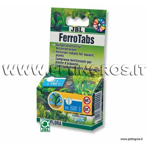 JBL Ferrotabs 30 T – Compresse fertilizzanti per piante d'acquario