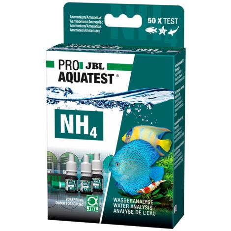 JBL NH4 Ammonium Test Ammonium-/Ammoniakgehalt Süß-/Meerwasser-Aquarium & Teich