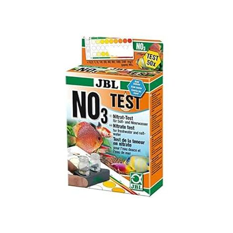 JBL NO3 Nitrat Test-Set, Test rapide pour déterminer le taux de nitrates dans les aquariums d'eau douce et d'eau de mer et dans les bassins