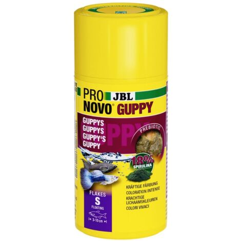 JBL NovoGuppy 250ml Hauptfutter für Lebendgebärende z. B. Guppys