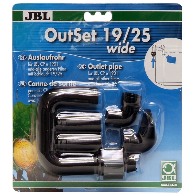 Outset Wide - Wasserrücklauf-set Mit Breitstrahlrohr - 19/25 - Jbl