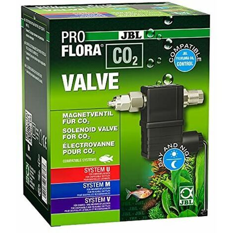 JBL PROFLORA CO2 VALVE, Electrovanne Silencieuse pour un apport de CO2