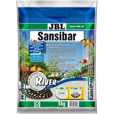JBL Sansibar RIVER Heller Bodengrund für Aquarien Inhalt 5 kg Zubehör