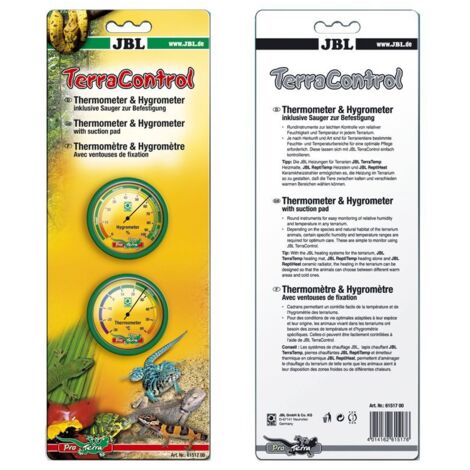 JBL TerraControl Thermometer und Hygrometer inkl. Sauger Terraristik