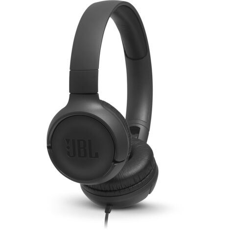 Jbl tune 500 nero puro basso cuffie cavo piatto senza grovigli