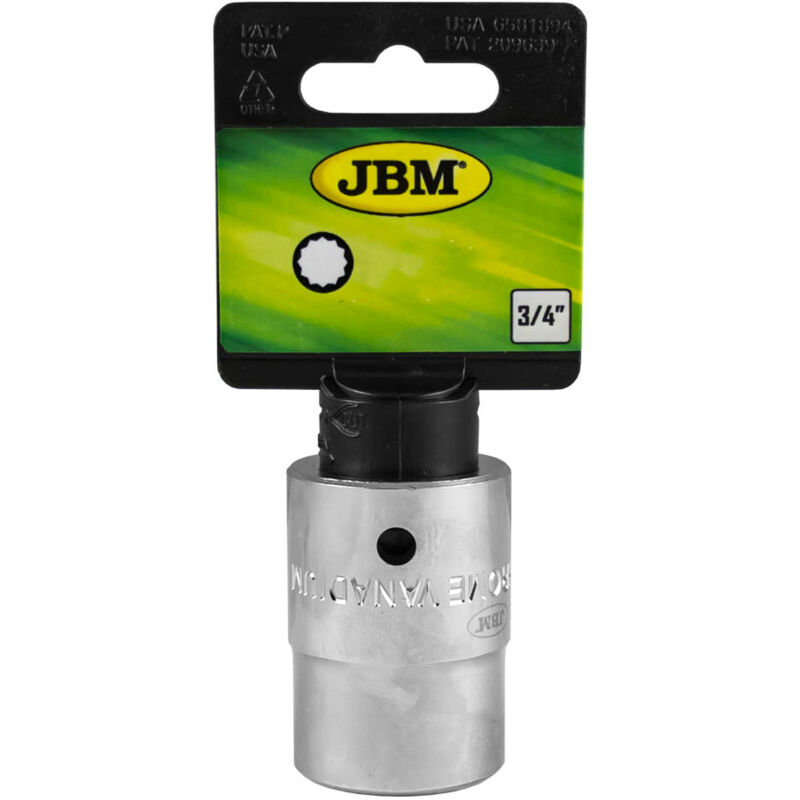 Image of JBM - 3/4' kurzer Steckschlüssel mit 12 Kanten à 19mm. 10348