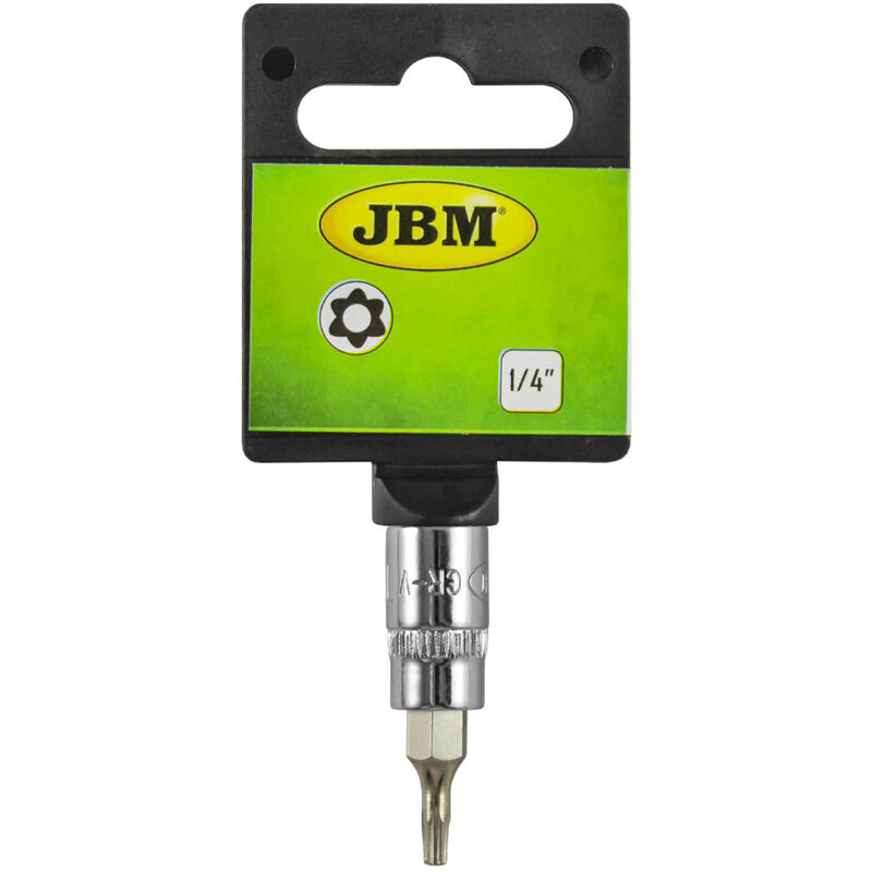 

13390 Vaso Destornillador Torx (Tx) T8 Inv Cromado - Jbm