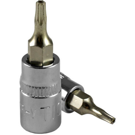 JBM 13397 Stecknuss 1/4 Sicherheits-Torx Spitze,30 mm, Verchromte