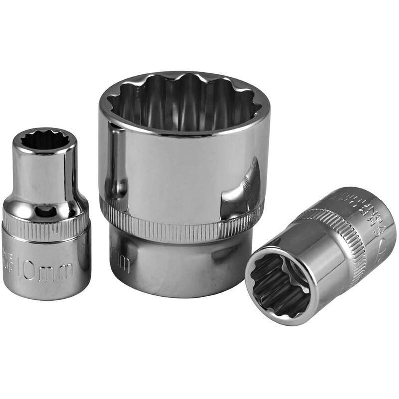 

13627 Vaso Corto De 30Mm, Xzn 1/2' - Cromado - Jbm