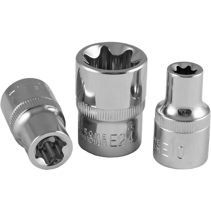 

13660 Vaso De 1/2' Torx (Tx) E12 Cromado - Jbm