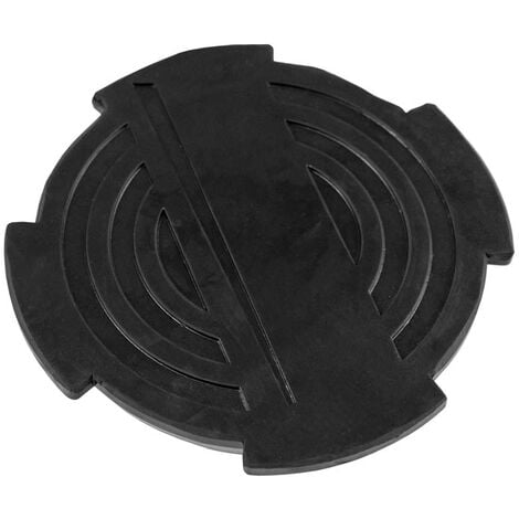 Seamaka Coussinet de protection en caoutchouc noir pour cric de sol,  adaptateur universel pour cric à rainure transversale, support latéral de