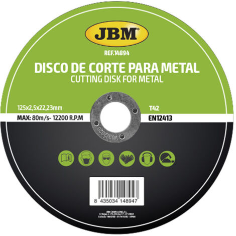 JBM 14894 T42 Trennscheibe, 125 x 2.5 mm
