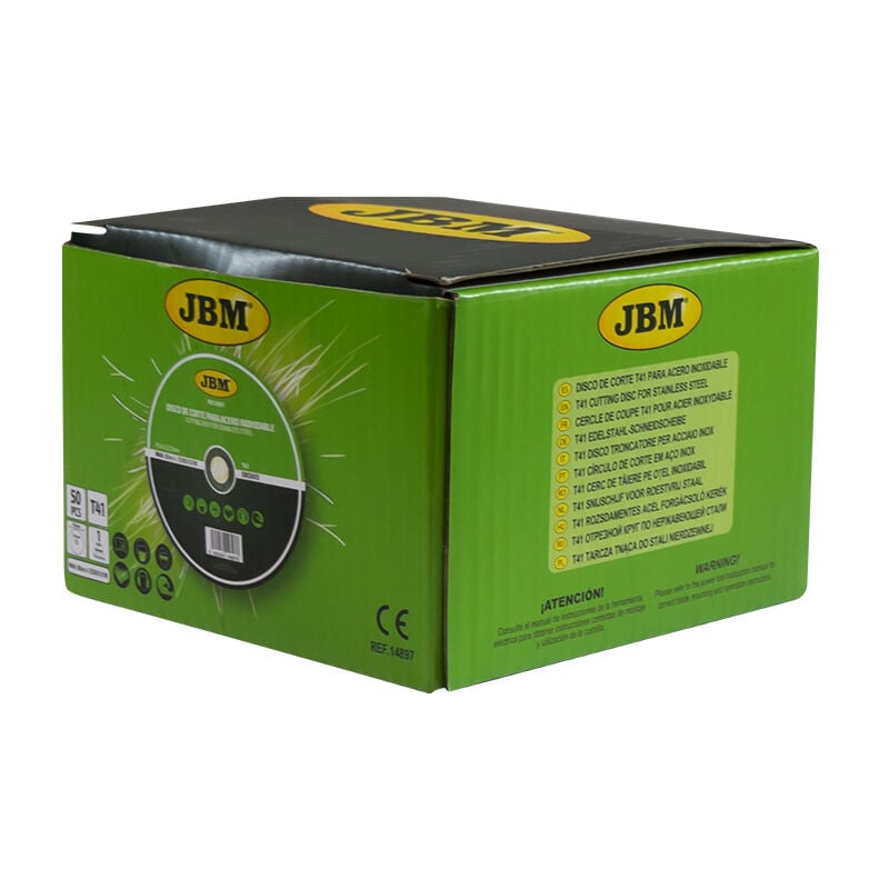 

14899 Disco De Corte T41 Para Acero Inoxidable 115X1.6Mm - Jbm