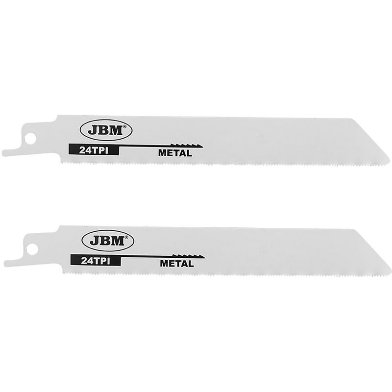 

14995 Set De 2 Hojas De Sierra De Sable 150Mm 24Tpi Para Metal Para Ref. 60019 - Jbm